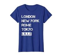 J'aime ma Ville Lille - ma Patrie T-Shirt, Femme, Bleu Royal, XS