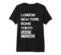 J'aime ma Ville Saint-Étienne - ma Patrie T-Shirt Haut de Gamme