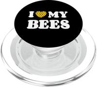 J'aime Mes Abeilles Apiculteur Coeur D'Apiculteur PopSockets PopGrip pour MagSafe
