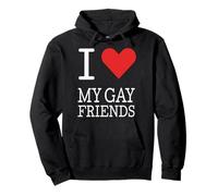 J'aime Mes Amis Gays Funny Queer Ally Cool Gay Pride Stuff Sweat à Capuche