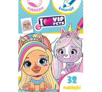 J'aime mes animaux VIP. Naklejam i kolorję - Opracowanie zbiorowe (Malbuch für Kinder auf Polnisch)