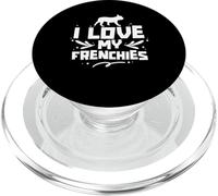 J'aime Mes Bouledogue Français Propriétaire Chien Frenchie PopSockets PopGrip pour MagSafe