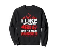J'aime Mes étagères Grandes et Mon BBQ Amusant avec de la Viande frottée. Sweatshirt