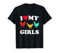 J'aime Mes Filles - Funny Chicken T-Shirt