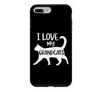 J'aime Mes Grands-Parents, Grand-mère, Grand-père, Papa, Chat, Papa, Animal de Compagnie, Love Paws Coque pour iPhone 7 Plus/8 Plus