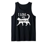 J'aime Mes Grands-Parents, Grand-mère, Grand-père, Papa, Chat, Papa, Animal de Compagnie, Love Paws Débardeur