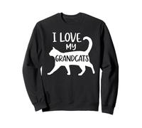 J'aime Mes Grands-Parents, Grand-mère, Grand-père, Papa, Chat, Papa, Animal de Compagnie, Love Paws Sweatshirt