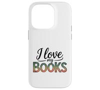 J'aime Mes Livres pour Les Amateurs de Livres Coque pour iPhone 14 Pro