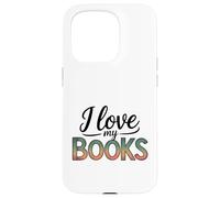 J'aime Mes Livres pour Les Amateurs de Livres Coque pour iPhone 15 Pro