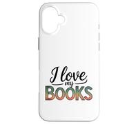 J'aime Mes Livres pour Les Amateurs de Livres Coque pour iPhone 16 Plus