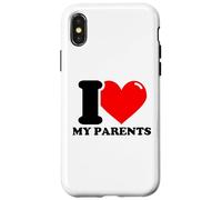 J'aime Mes Parents Coque pour iPhone X/XS