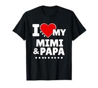 J'aime Mes Petits-Enfants Mimi et Papa T-Shirt