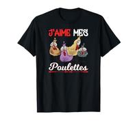 J'aime mes Poulettes Cadeau Agriculteur T-Shirt