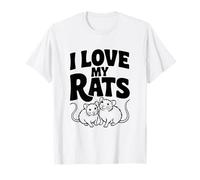 J'aime Mes Rats, adorables Amoureux des Animaux, la Vie des Rats T-Shirt