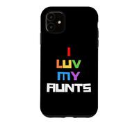 J'aime Mes tantes Gay Pride Rainbow Pride 2 Tante Auntie Sis Coque pour iPhone 11