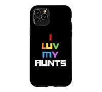 J'aime Mes tantes Gay Pride Rainbow Pride 2 Tante Auntie Sis Coque pour iPhone 11 Pro