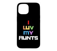 J'aime Mes tantes Gay Pride Rainbow Pride 2 Tante Auntie Sis Coque pour iPhone 15