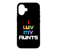 J'aime Mes tantes Gay Pride Rainbow Pride 2 Tante Auntie Sis Coque pour iPhone 16