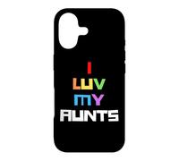 J'aime Mes tantes Gay Pride Rainbow Pride 2 Tante Auntie Sis Coque pour iPhone 17