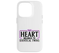 J'aime Mes Vrais Jumeaux Coque pour iPhone 14 Pro