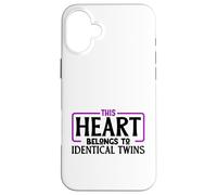 J'aime Mes Vrais Jumeaux Coque pour iPhone 16 Plus