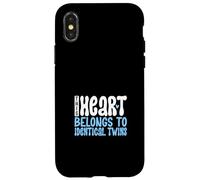 J'aime Mes Vrais Jumeaux Coque pour iPhone X/XS