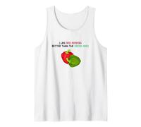 J'aime Mieux Les poivrons Rouges Que Les poivrons Verts Débardeur