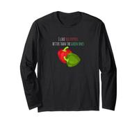 J'aime Mieux Les poivrons Rouges Que Les poivrons Verts Manche Longue