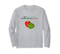 J'aime Mieux Les poivrons Verts Que Les Rouges Manche Longue