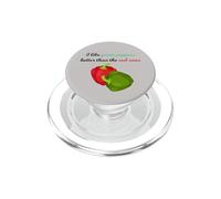 J'aime Mieux Les poivrons Verts Que Les Rouges PopSockets PopGrip pour MagSafe
