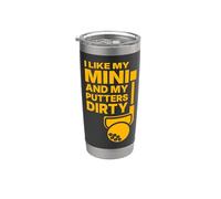 J'aime Mini et mes putters sales Gobelet isotherme en acier inoxydable double paroi