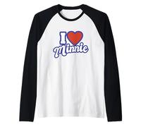 J'aime Minnie Manche Raglan