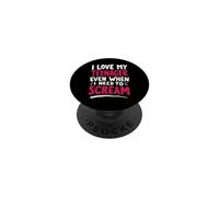 J'aime Mon Adolescent même Quand J'Ai Besoin de Crier Maman PopSockets PopGrip Adhésif