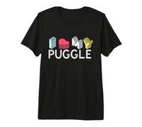 J'aime Mon Amoureux des Chiens Puggle T-Shirt Haut de Gamme