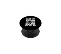 J'aime Mon Aquarium et Peut-être 3 Personnes PopSockets PopGrip Adhésif
