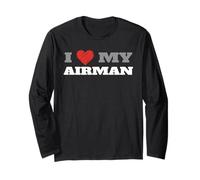 J'aime Mon aviateur Militaire Manche Longue