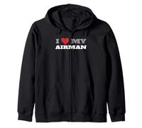 J'aime Mon aviateur Militaire Sweat à Capuche