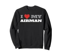 J'aime Mon aviateur Militaire Sweatshirt