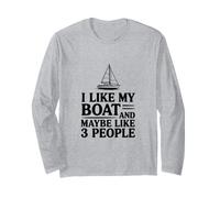 J'aime Mon Bateau et Peut-être 3 Personnes Manche Longue