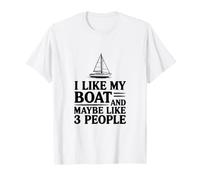 J'aime Mon Bateau et Peut-être 3 Personnes T-Shirt