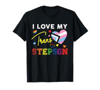 J'aime Mon Beau-Fils Trans LGBT Pride, Belle-mère, Beau-père T-Shirt