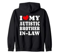 J'aime Mon Beau-frère autiste Sweat à Capuche