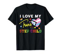 J'aime Mon Beau-père Trans, Belle-mère LGBT Pride T-Shirt
