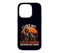 J'aime Mon Bluetick Coonhound et Peut-être 3 Personnes Coque pour iPhone 14 Pro
