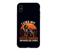 J'aime Mon Bluetick Coonhound et Peut-être 3 Personnes Coque pour iPhone XS Max
