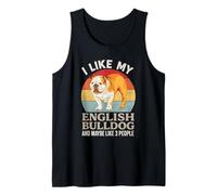 J'aime mon bouledogue anglais et j'aime que 3 personnes soient drôles pour les amoureux des chiens Débardeur