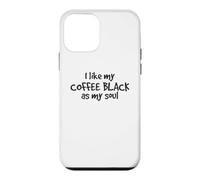J'aime Mon café Noir comme Mon âme Amoureux de la caféine Coque pour iPhone 12 Mini
