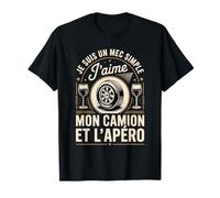 J'aime Mon Camion Et L'apéro Simple Mec T-Shirt