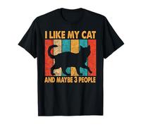 J'aime mon chat et peut-être 3 personnes chats chaton bengal T-Shirt