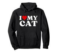 J'aime Mon Chat Mignon Amoureux des Chats Sweat à Capuche